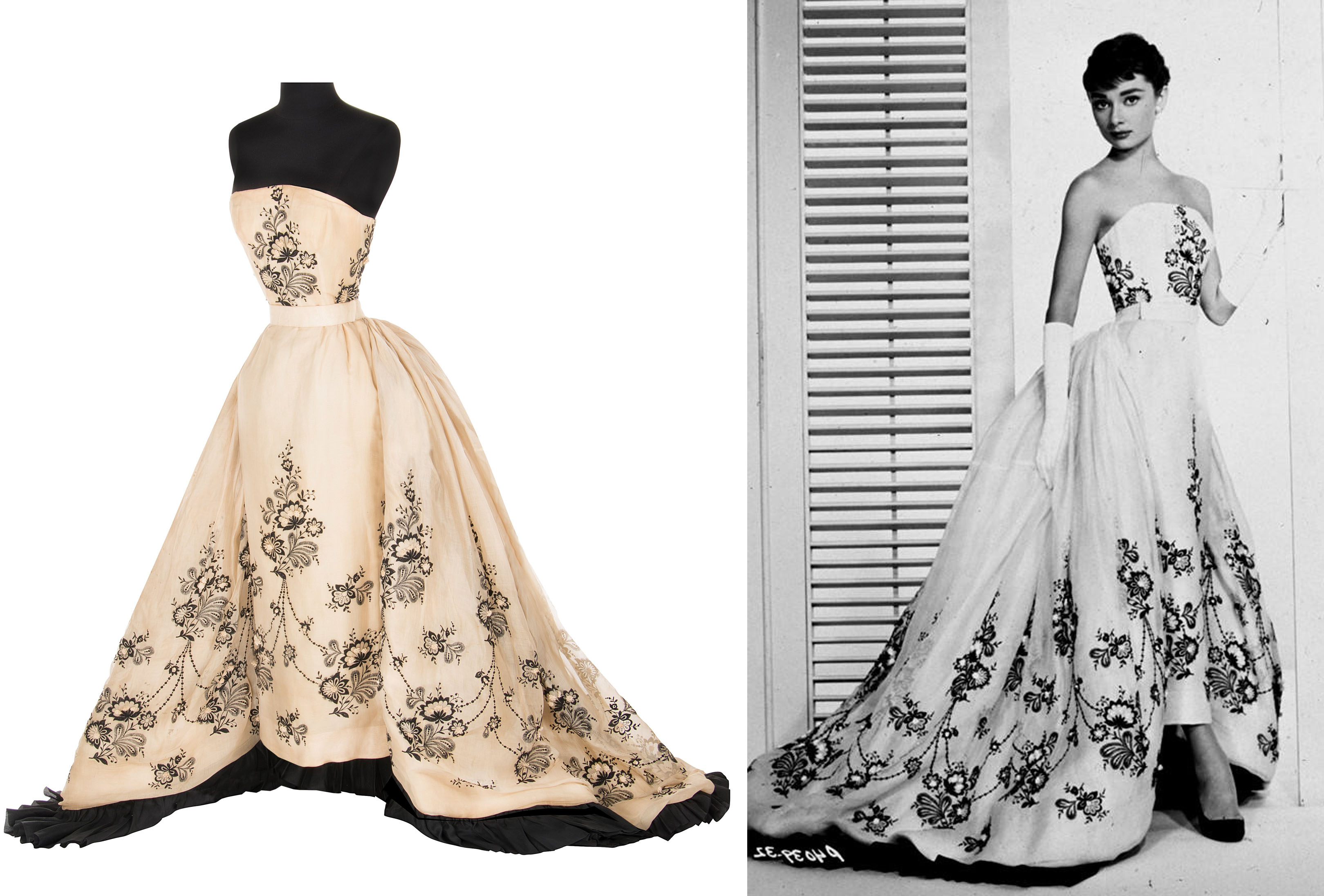 Audrey Hepburn paper doll in Givenchy gown by pdgregg on DeviantArt