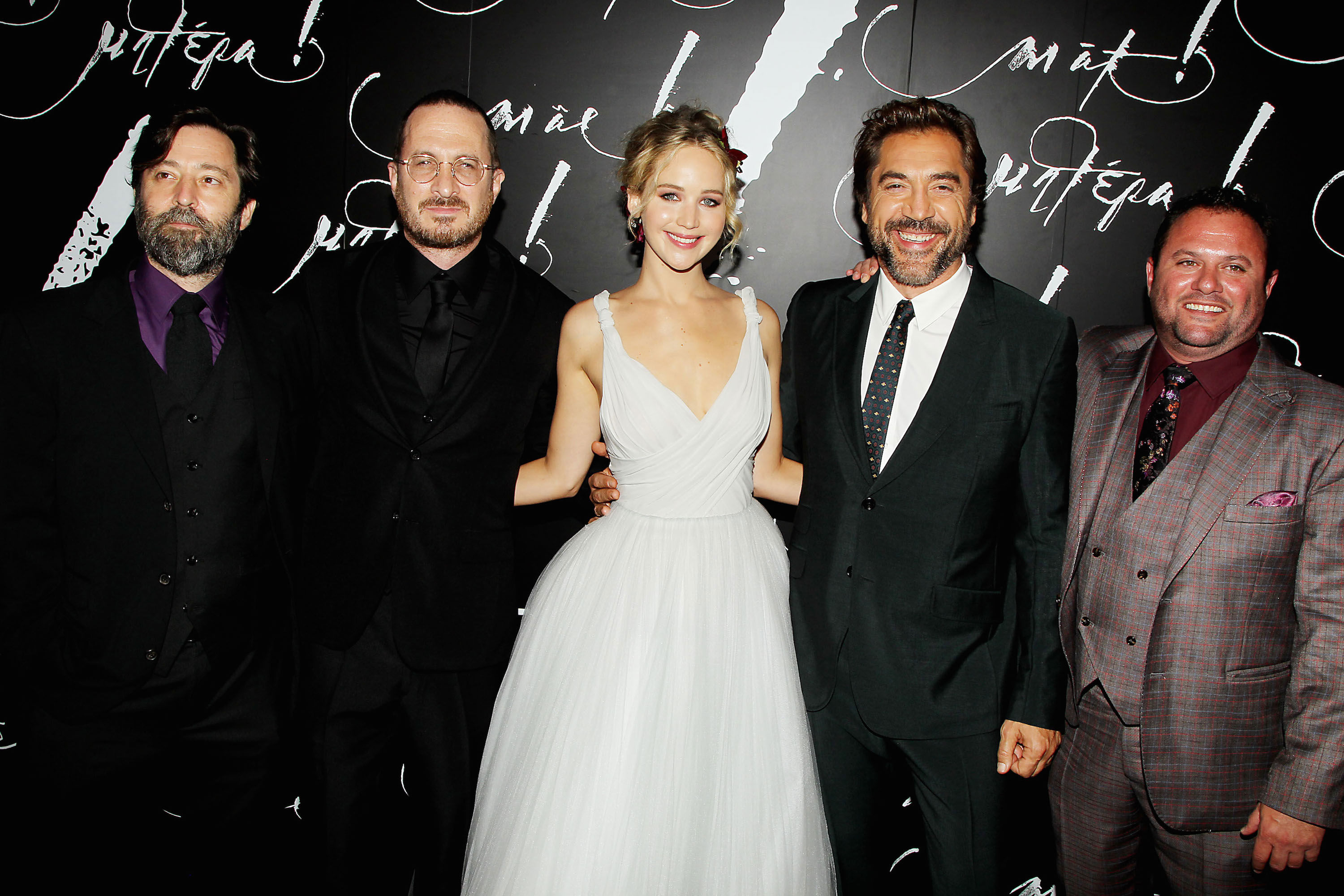 mother! premiere, jennifer lawrence, javier bardem