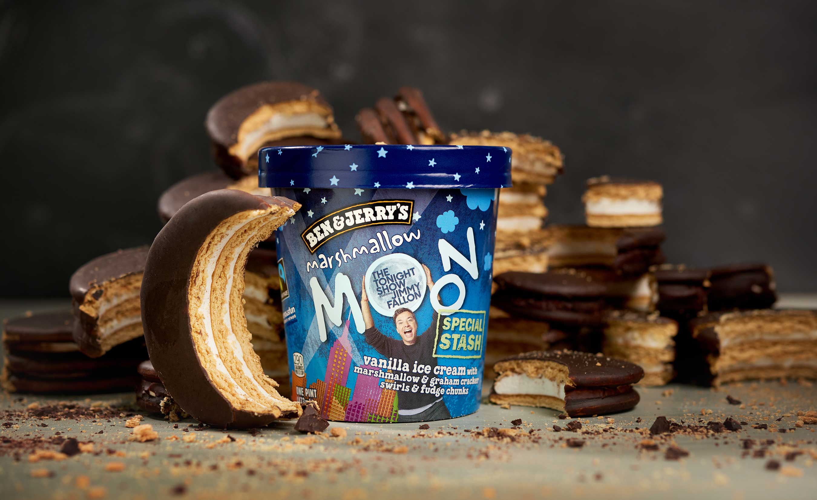 Ben & Jerry's jimmy fallon, marshmallow moon