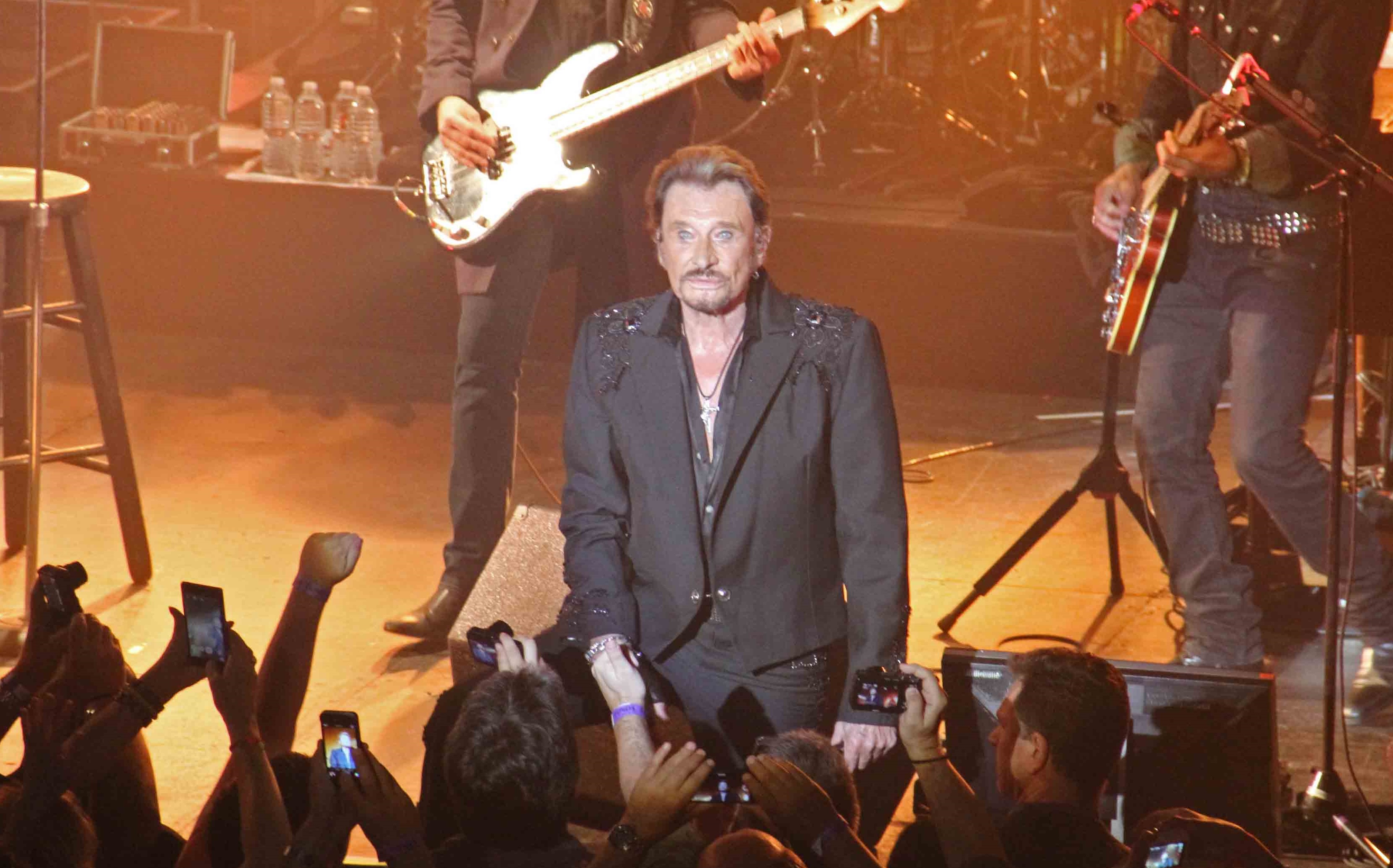 Johnny Hallyday, concert, photo by Pamela Price