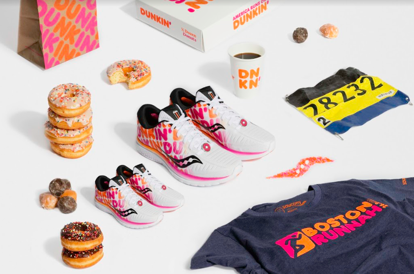 dunkin donuts, saucony