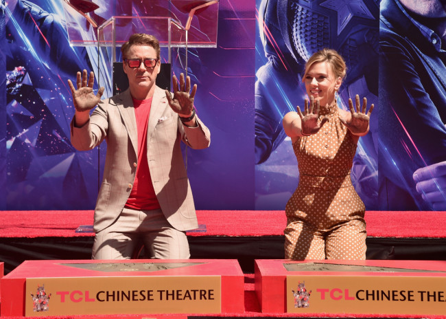 avengers endgame handprint ceremony