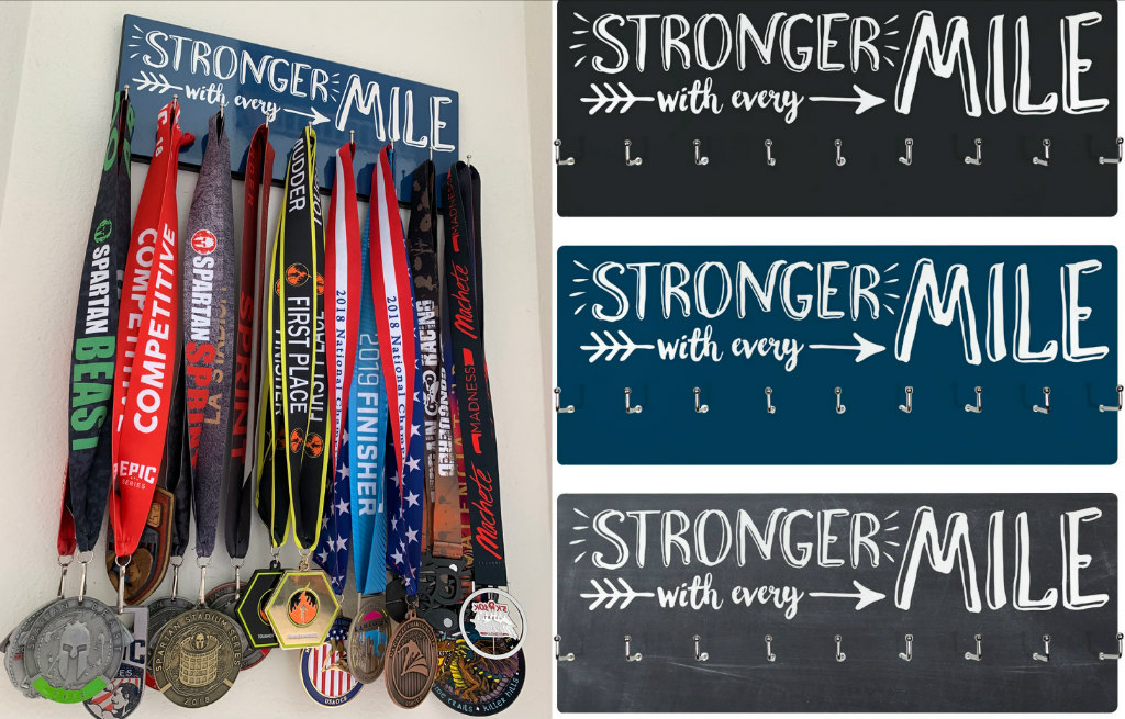 gone for a run, medal hanger