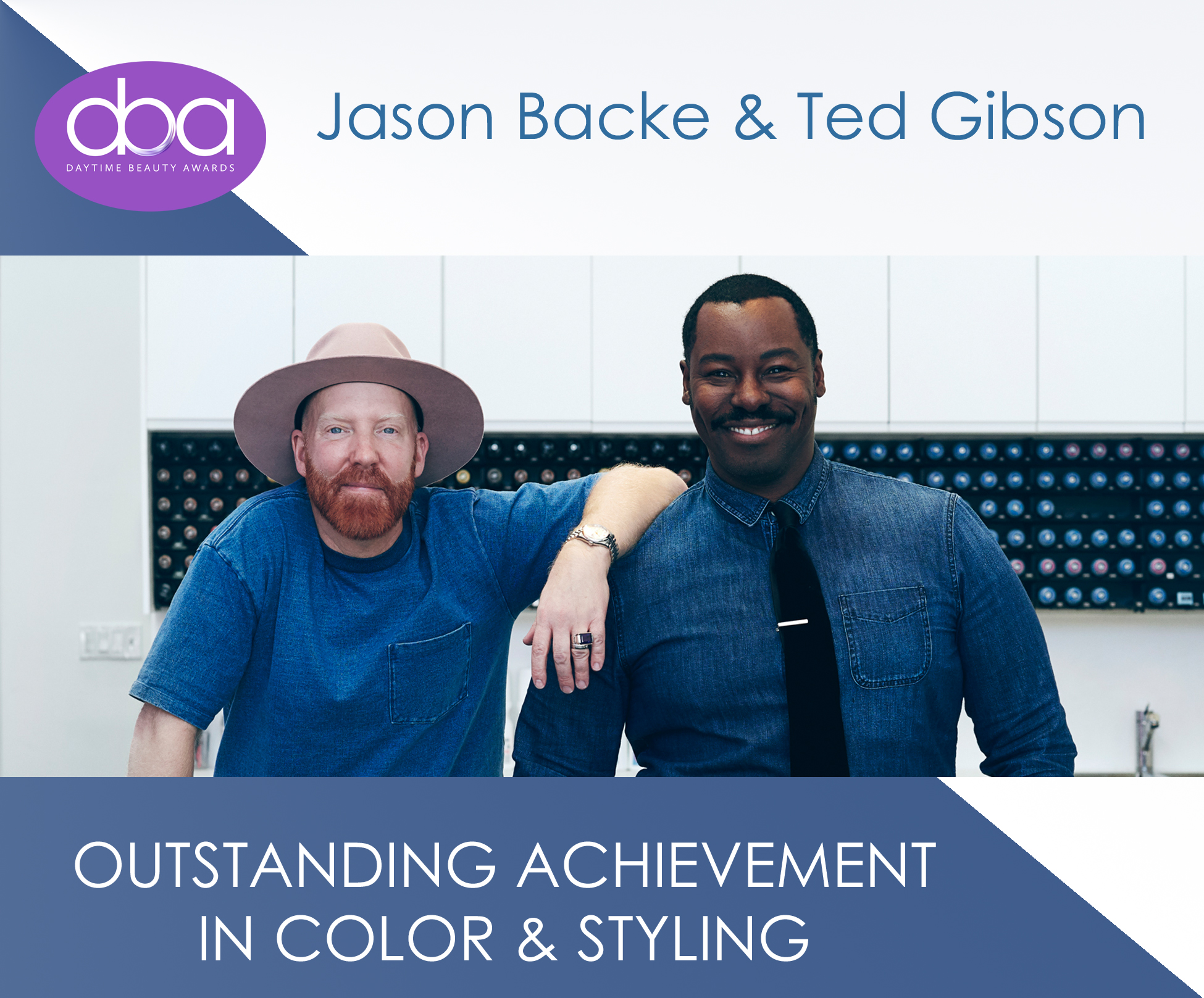 ted gibson, jason backe, starring, daytime beauty awards, color, styling