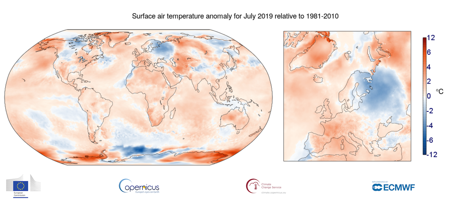 july hottest month