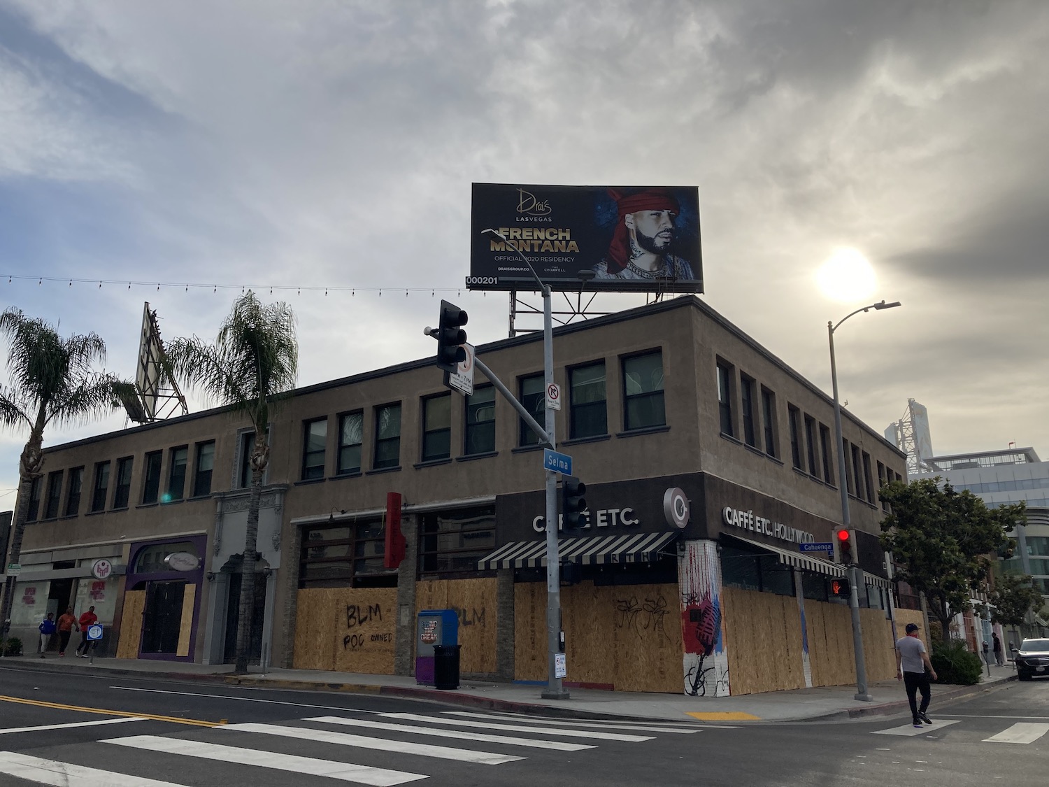 los angeles, protests, looters, hollywood, california