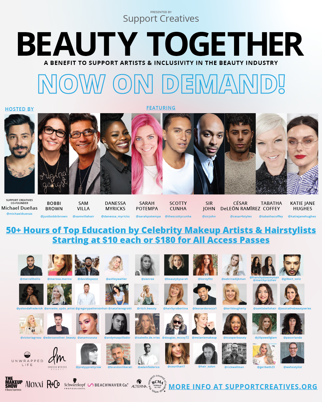 support creatives, beauty together, sarah potempa, cesar ramirez