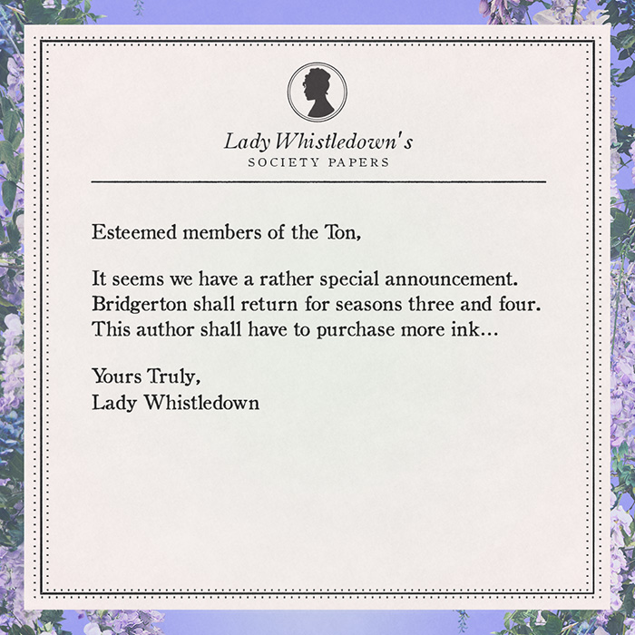 lady whistledown, bridgerton