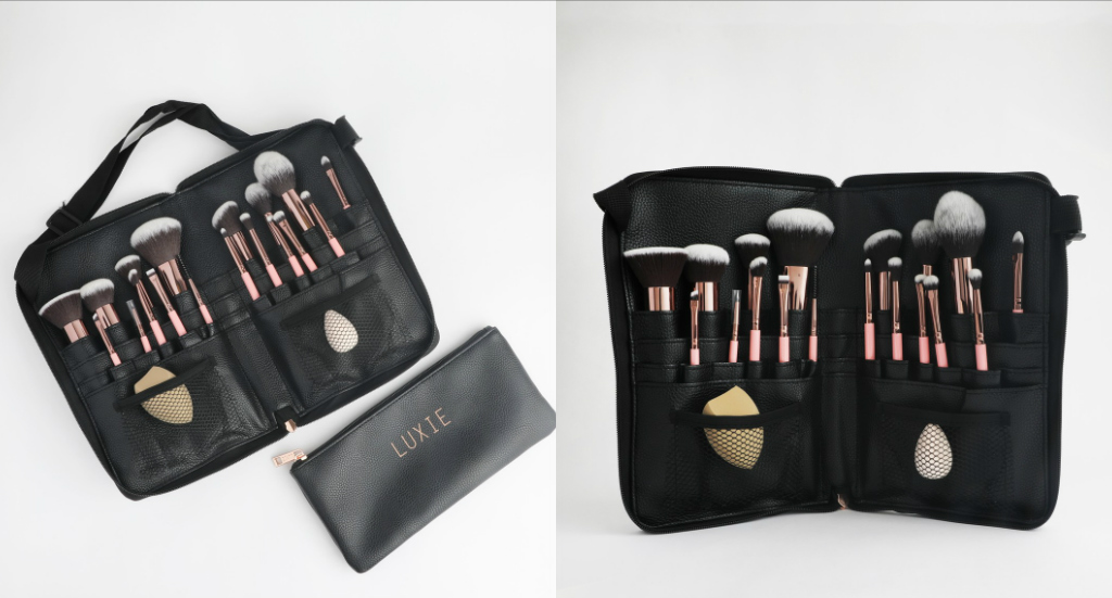 luxie beauty, conor riley, makeup brushes