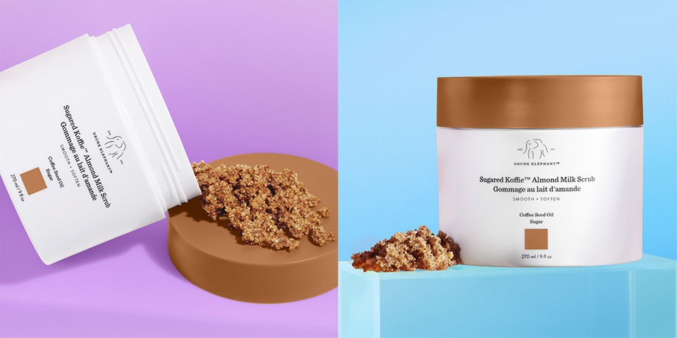 drunk elephant, Sugared Koffie™ Almond scrub