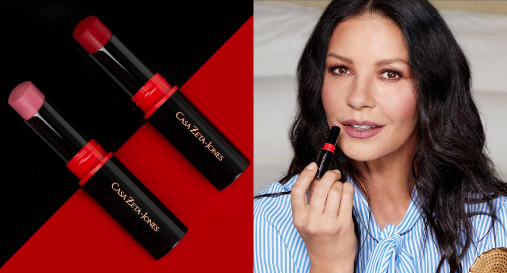 catherine zeta-jones, casa zeta-jones, makeup, lipstick