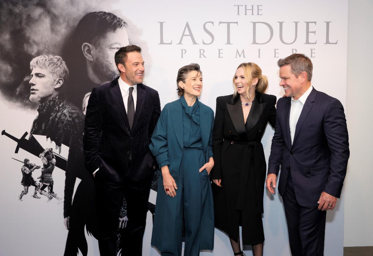 the last duel, ben affleck, matt damon, jodie comer