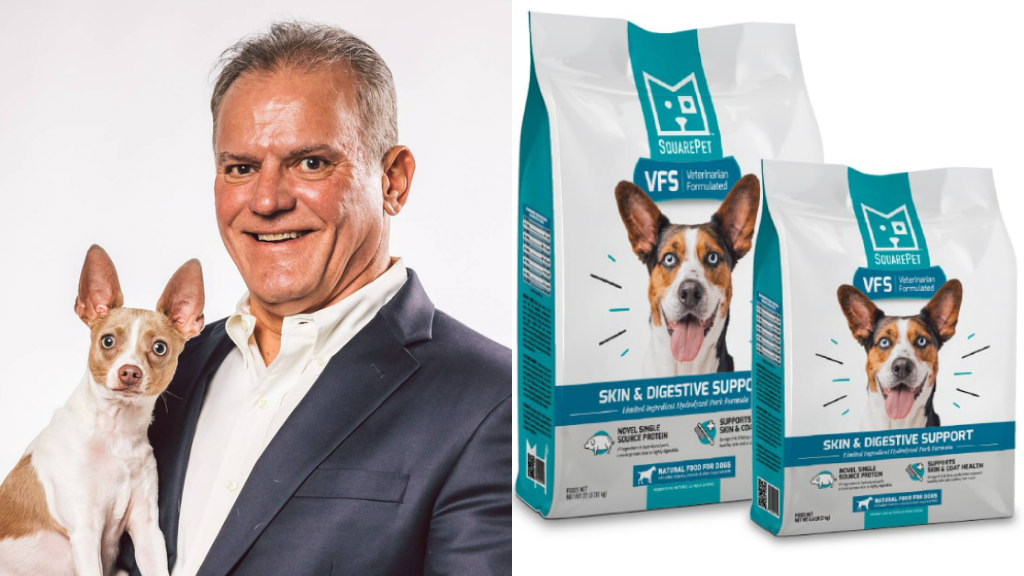 squarepet dog food, peter atkins