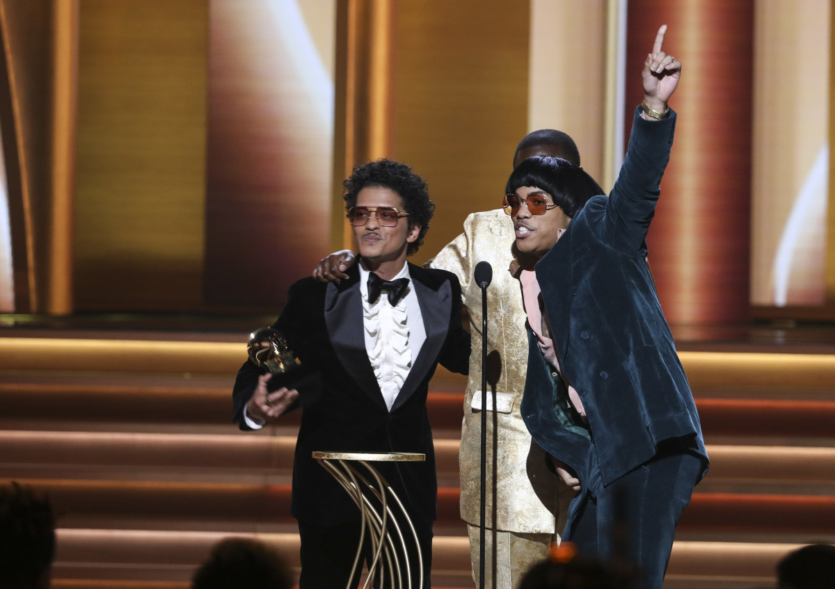 SILK SONIC wins the award for Song of the Year at THE 64TH ANNUAL GRAMMY AWARDS