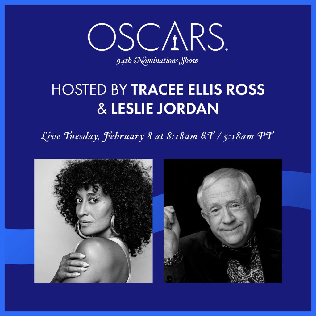Tracee Ellis Ross & Leslie Jordan To Announce 94th Oscar Nominations