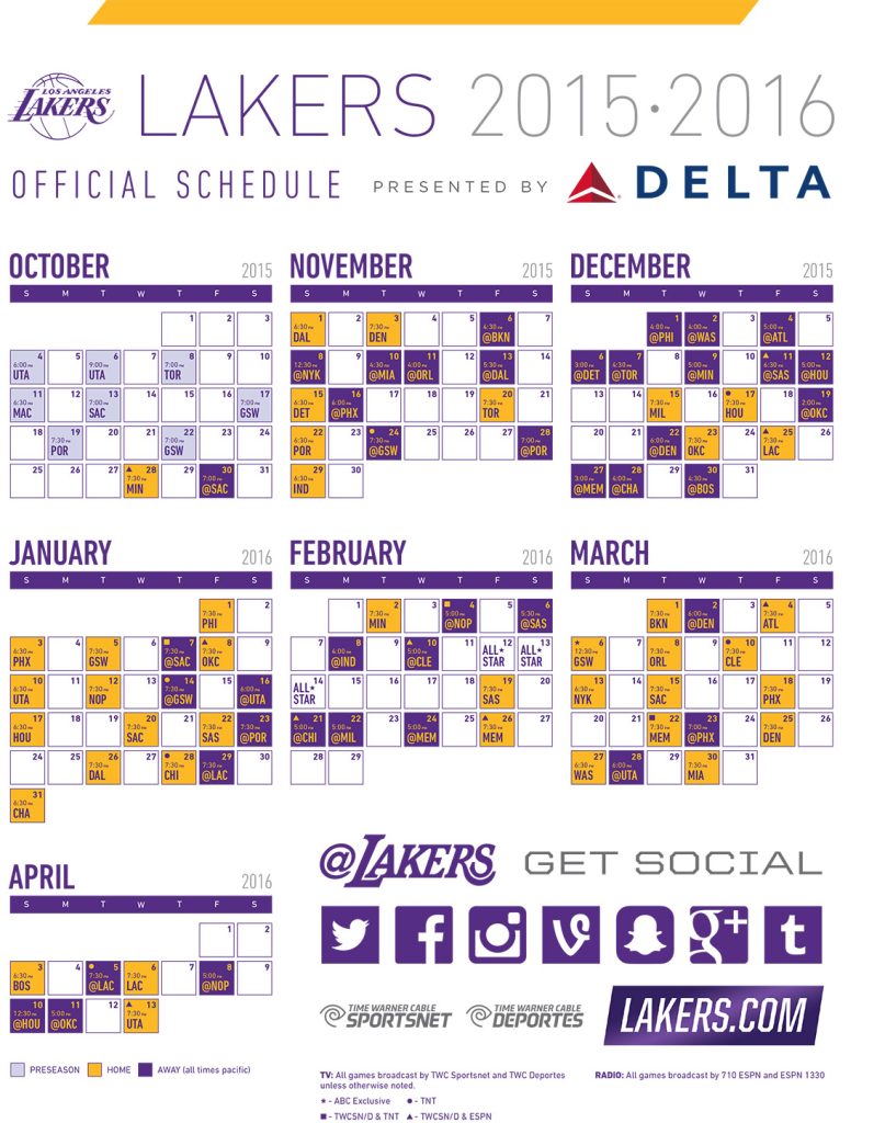New-Look Lakers Announce 2018-19 Regular Season Schedule | LATF USA NEWS New-Look Lakers Announce 2018-19 Regular Season Schedule | LATF USA NEWS