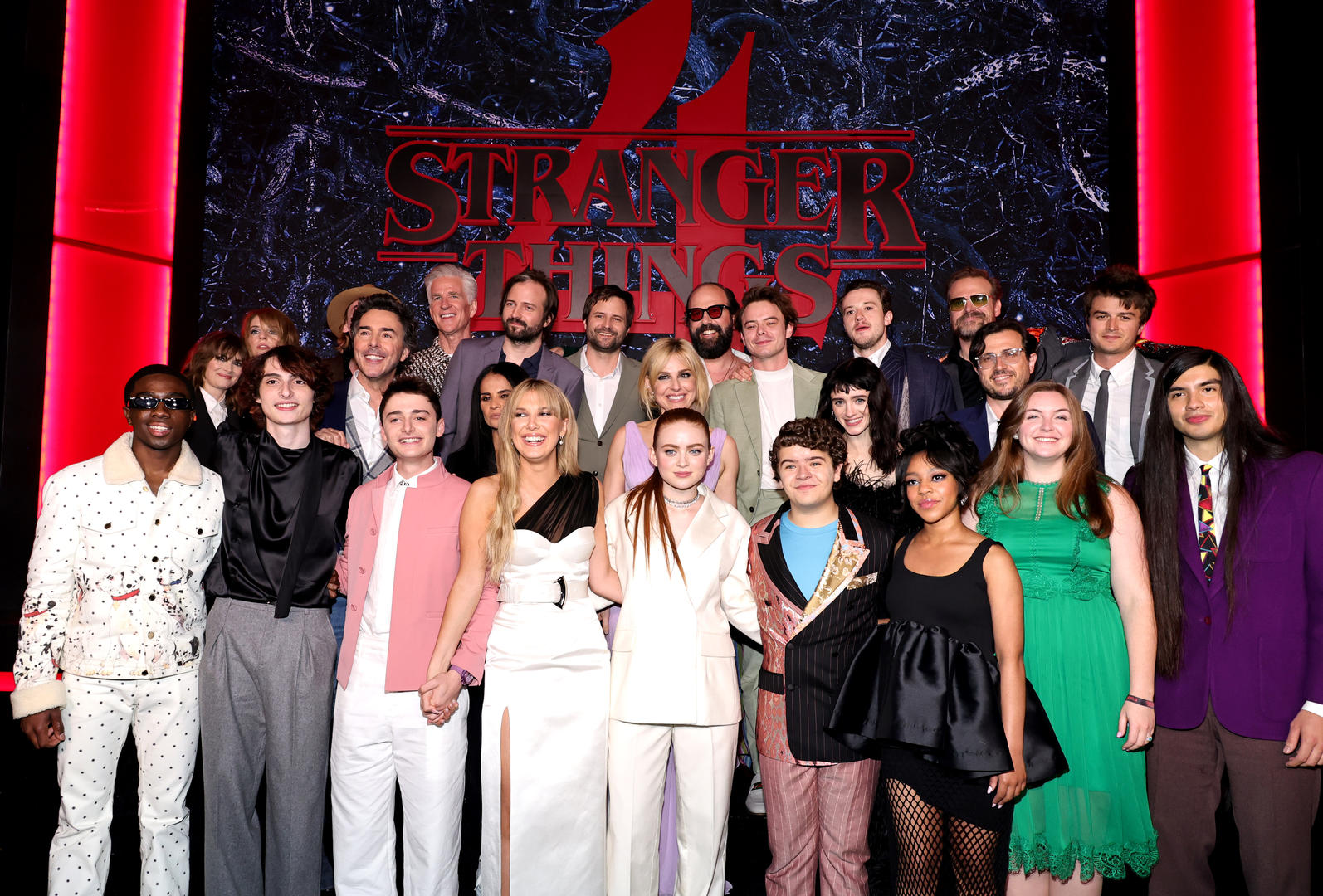Photos Stranger Things 4 Cast Celebrate Trailer Premiere LATF 