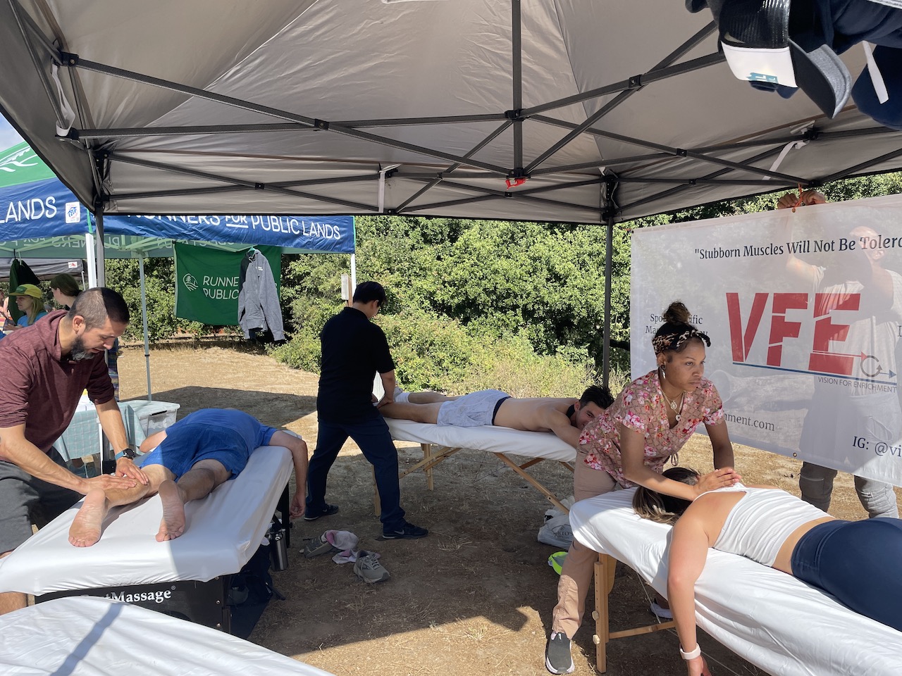 tough topanga 10k, vfe massage