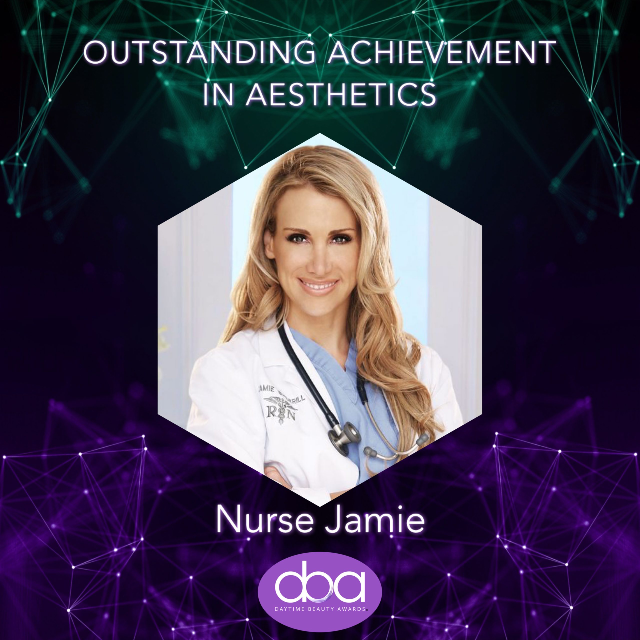 nurse jamie, daytime beauty awards, honorary award, aesthetics
