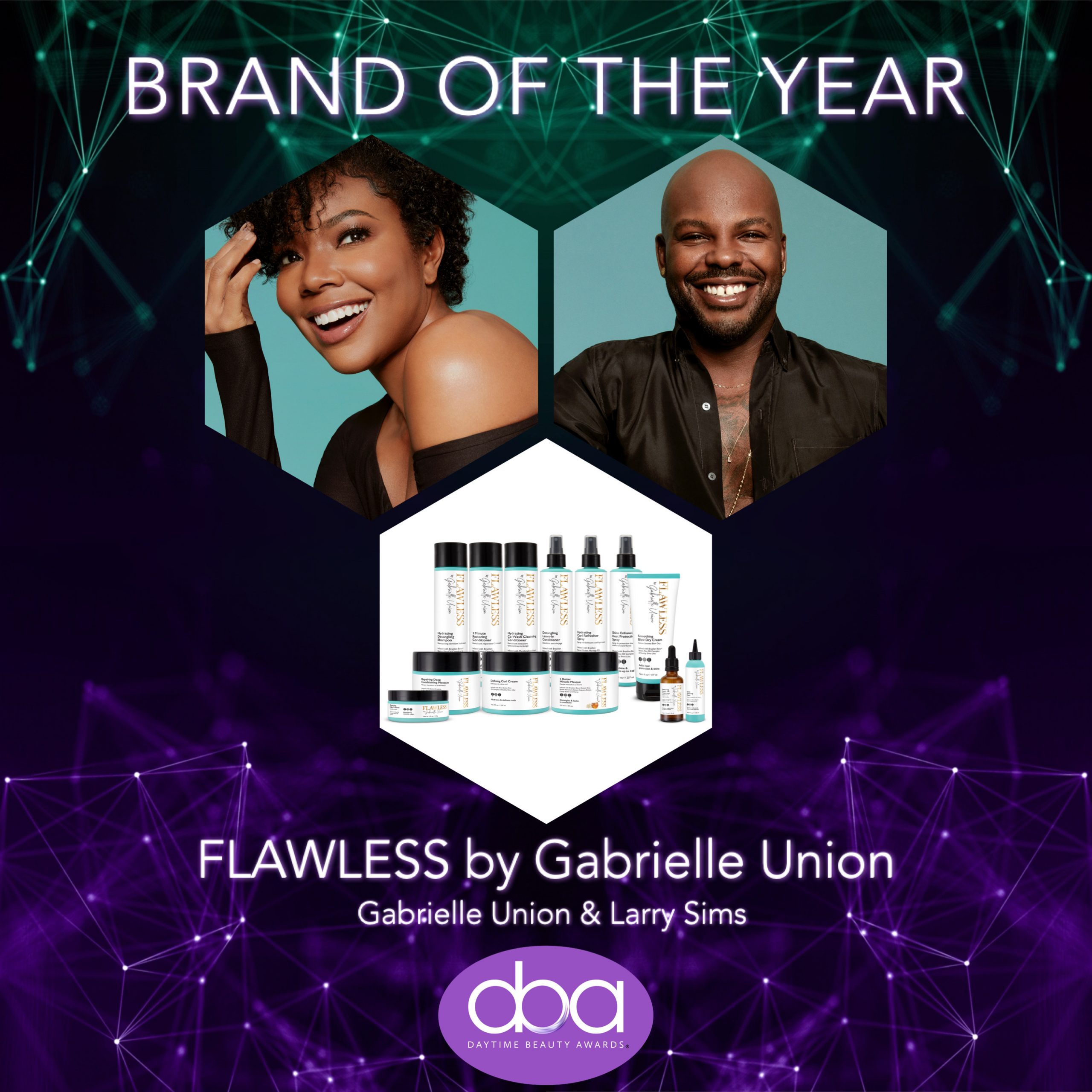 adrienne raquel photo credit, gabrielle union, flawless, larry sims, daytime beauty awards
