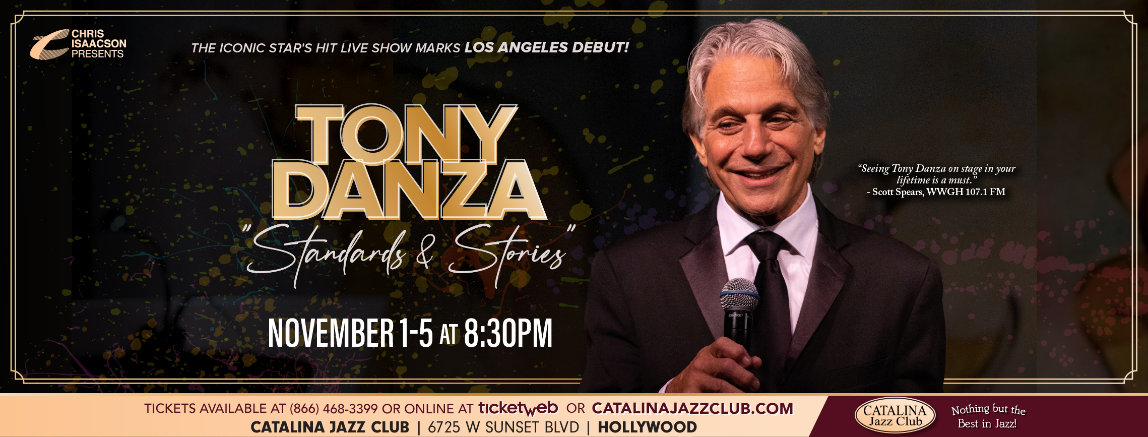 tony danza, catalina jazz club, standards and stories