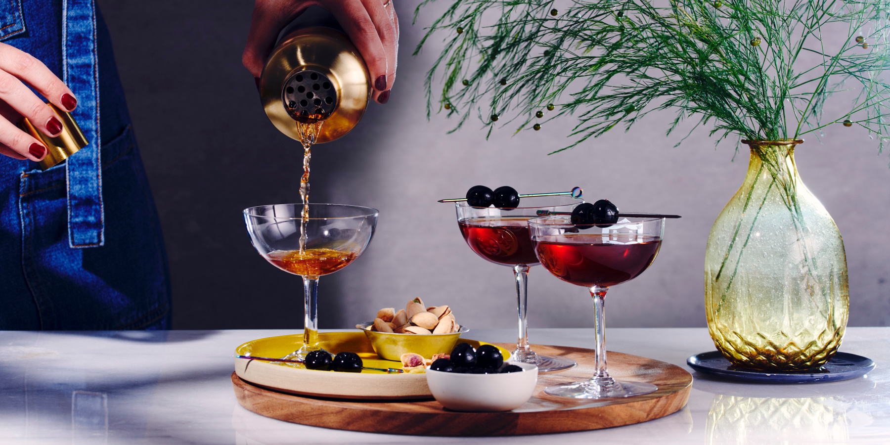 winter manhattan, cocktail recipe, the mixer