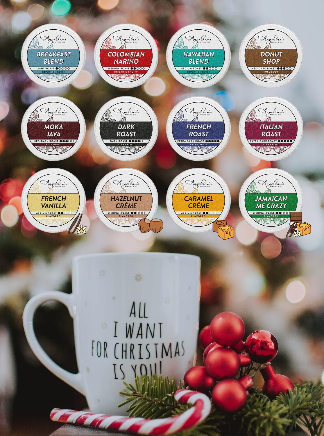 angelino's coffee and tea, k cup coffee