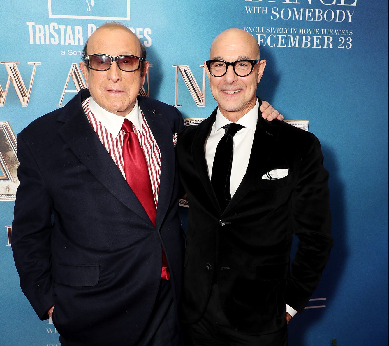 Clive Davis and Stanley Tucci attends the World Premiere of Tristar Pictures WHITNEY HOUSTON: I WANNA DANCE WITH SOMEBODY