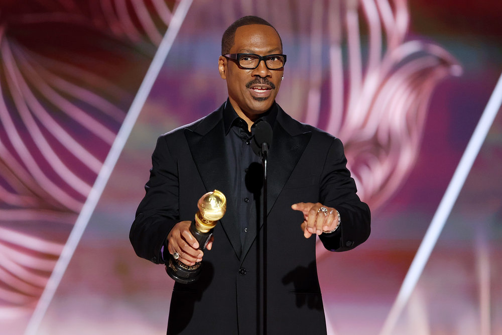 eddie murphy, golden globes, cecille b demille