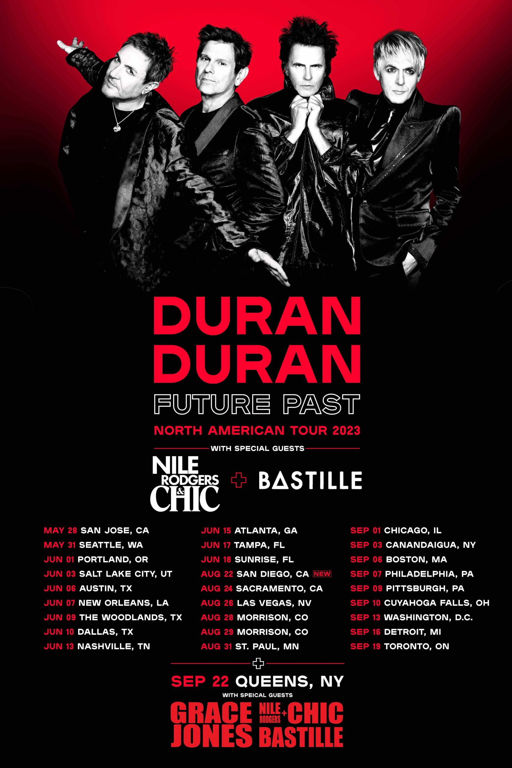 duran duran, grace jones, tour