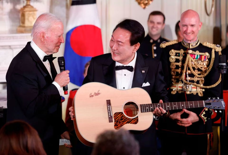 south korean president, biden, don mclean