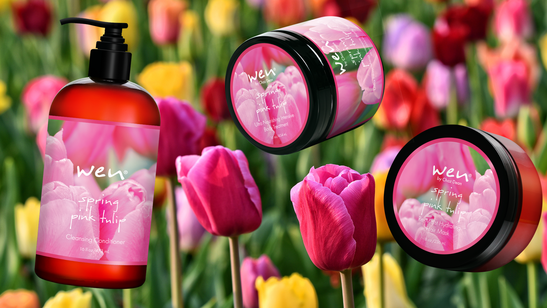 chaz dean, wen spring pink tulip conditioner, cleansing conditioner