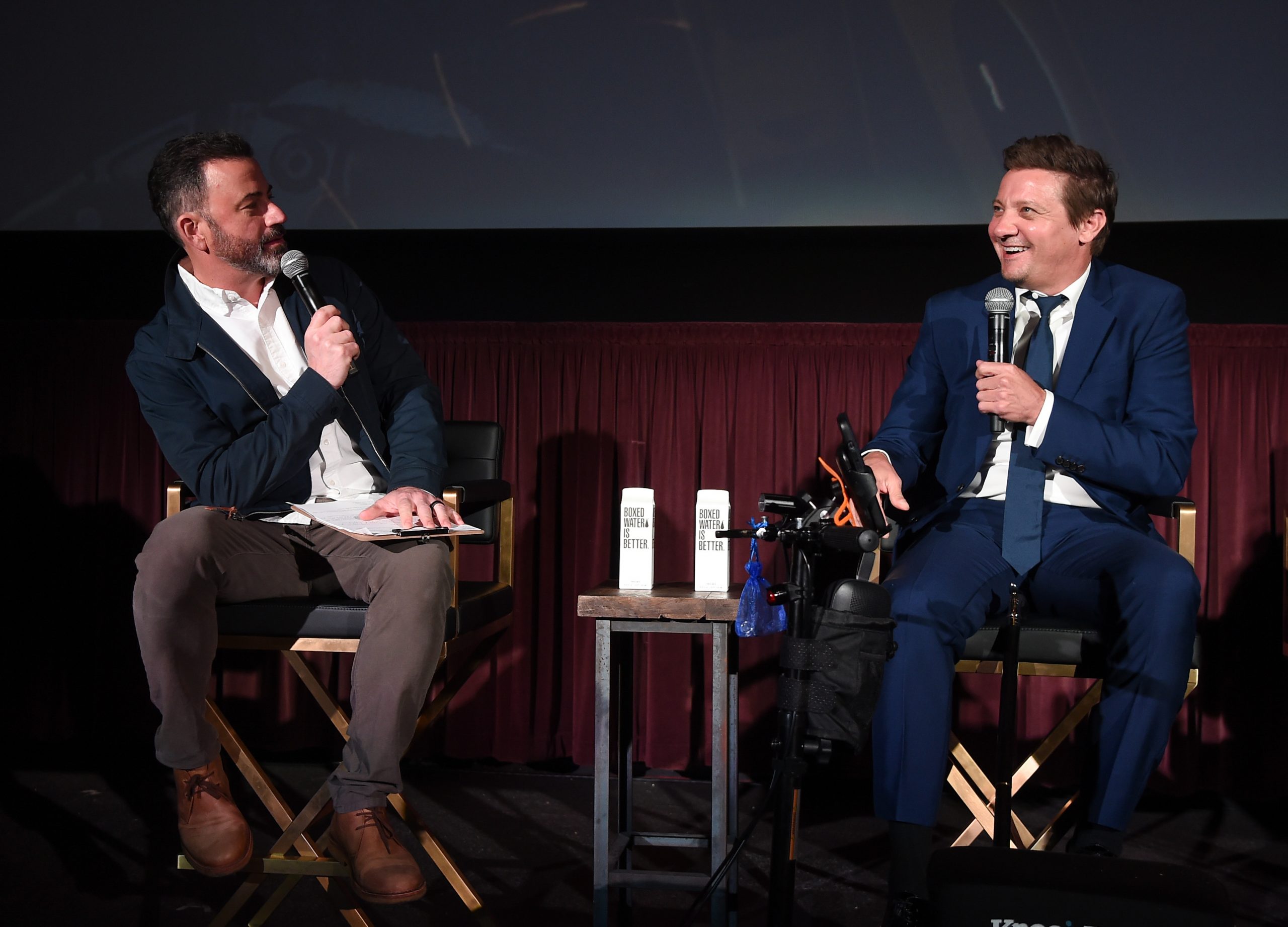 jimmy kimmel, jeremy renner