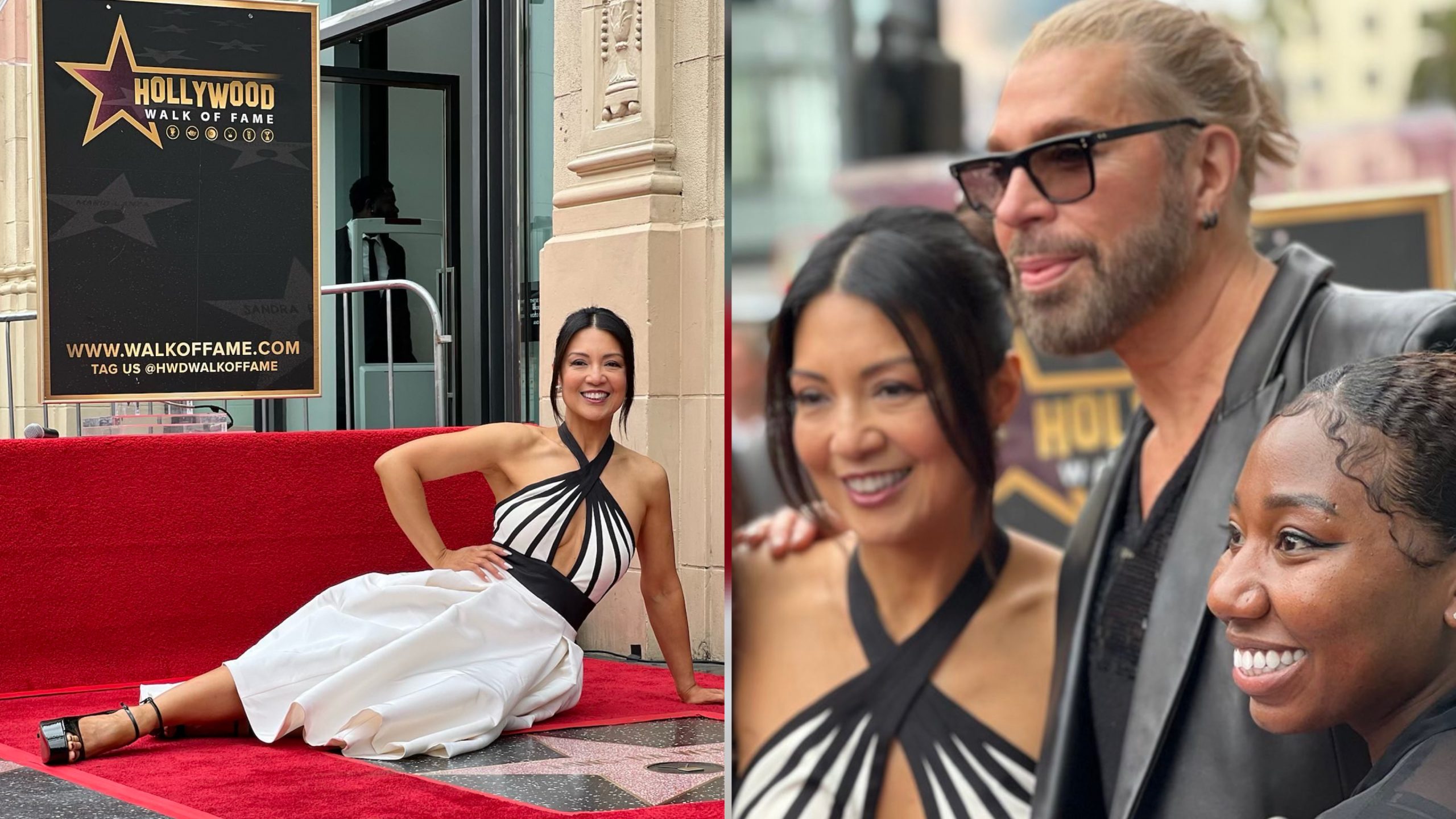 ming-na wen, hollywood star, walk of fame, chaz dean