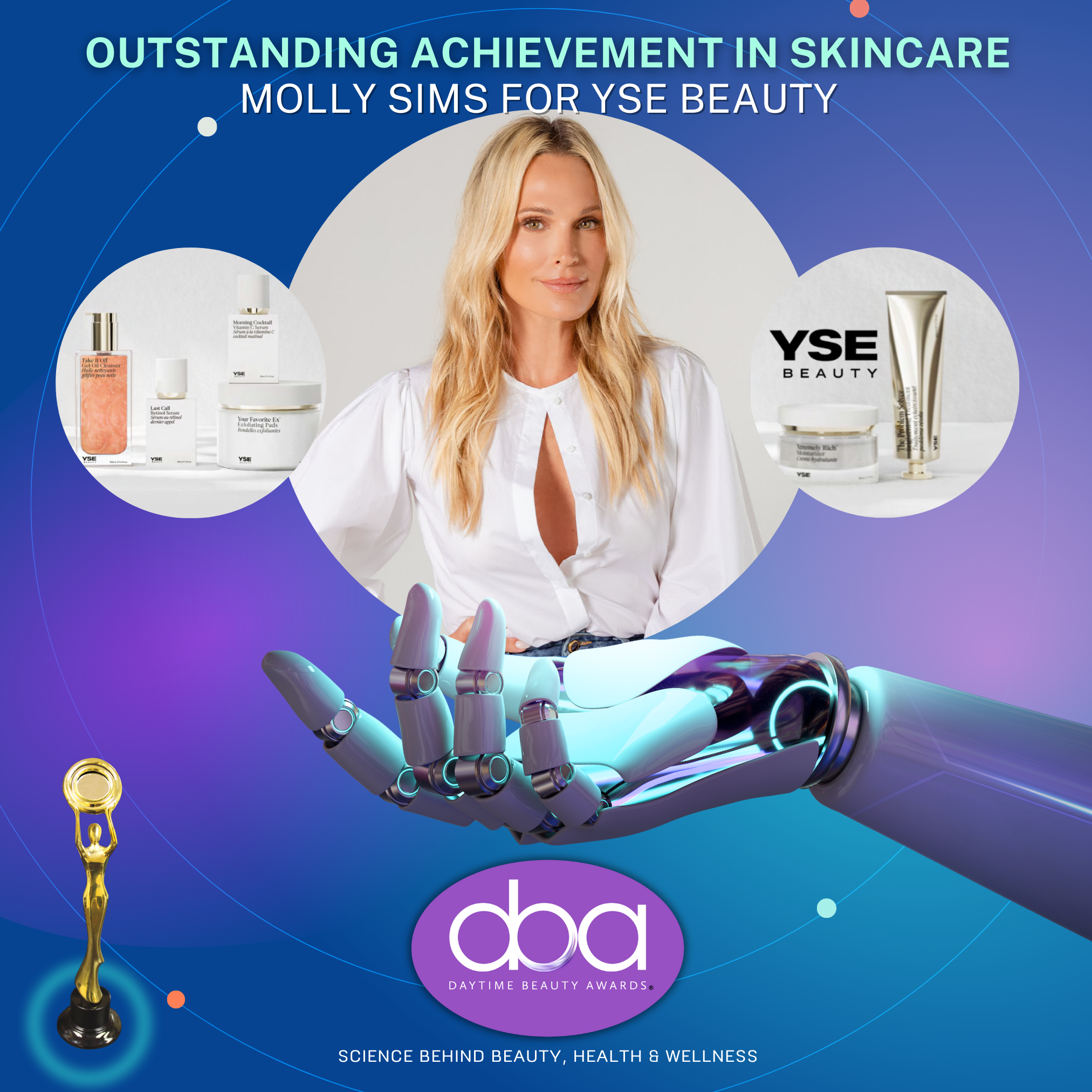 yse beauty, molly sims, daytime beauty awards