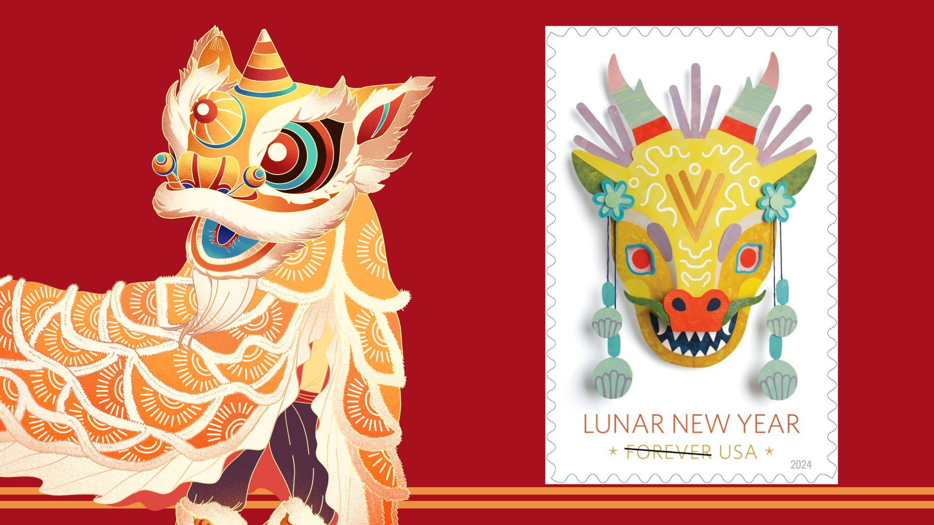 year of the dragon forever stamp