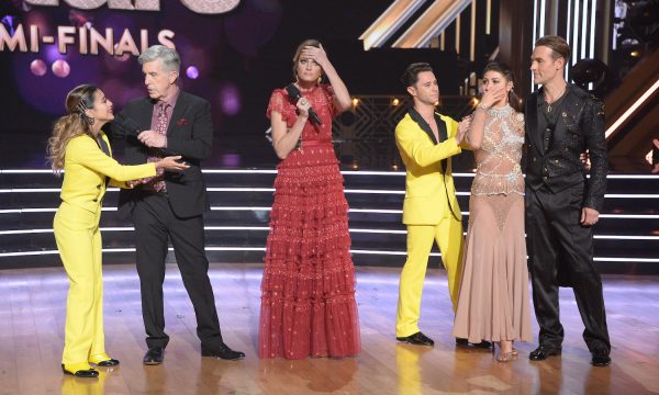 ALLY BROOKE, TOM BERGERON, ERIN ANDREWS, SASHA FARBER, EMMA SLATER, JAMES VAN DER BEEK