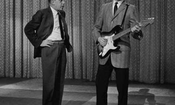 Ed Sullivan and Buddy Holly on the .