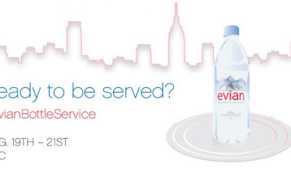 evian Bottle Service Banner