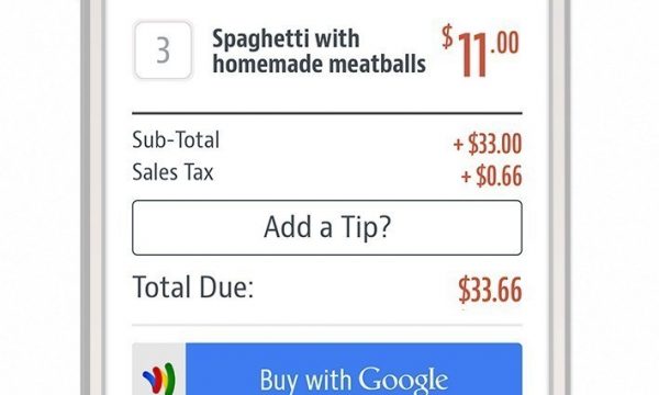 ChowNow order with Google Wallet