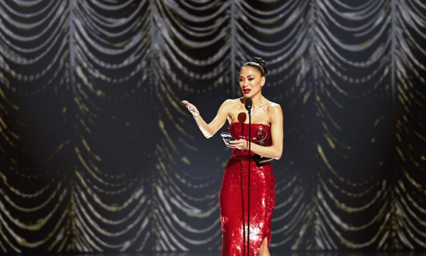 Nicole Scherzinger wins Lead Actress in a Musical for “Sunset Blvd.” at THE 78TH ANNUAL TONY AWARDS, live from the legendary Radio City Music Hall in New York City on Sunday, June 8 (8:00-11:00 PM, LIVE ET/5:00-8:00 PM, LIVE PT) on the CBS Television Network, and streaming on Paramount+ in the U.S. Photo: Michele Crowe/CBS ©2025 CBS Broadcasting, Inc. All Rights Reserved.