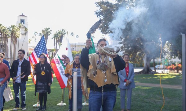 Los Angeles Mayor Karen Bass commemorated the renaming of Yaanga Park