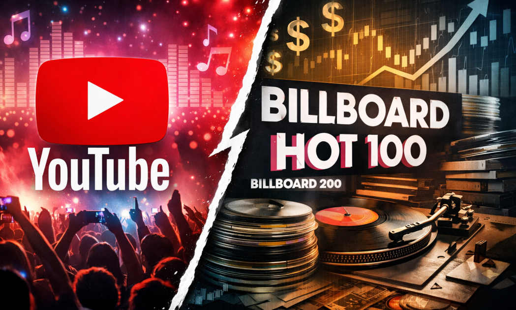 youtube vs billboard streaming music chart