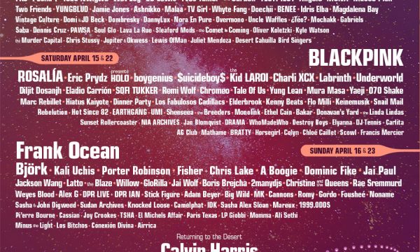 Coachella, lineup 2023, bad bunny, black pink, frank ocean