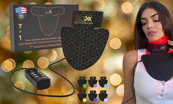 GLO24K neck and face mask