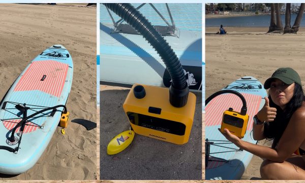 airbank portable pump for paddleboards