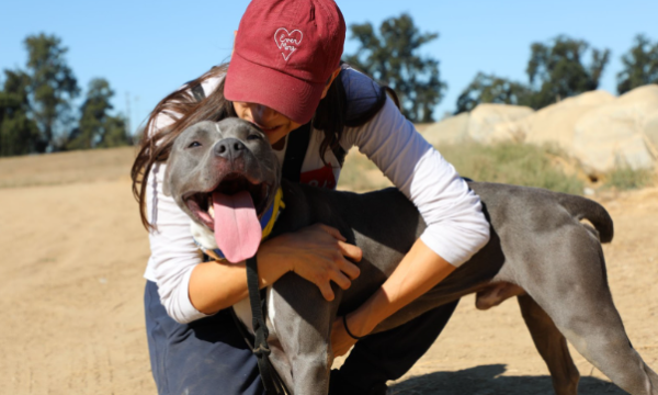 Pitty and Owner on Hike