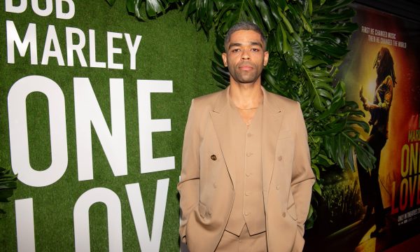 KINGSTON, JAMAICA - JANUARY 23: Kingsley Ben-Adir attends the Premiere of “Bob Marley: One Love” at the Carib 5 Theatre on January 23, 2024 in Kingston, Jamaica. (Photo by Marcus Ingram/Getty Images)