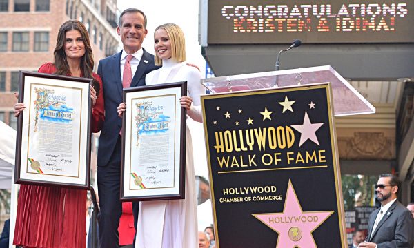Double Walk of Fame Ceremony for Kristen Bell and Idina Menzel