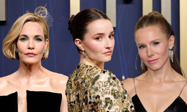 leslie bibb, kristen bell armani beauty